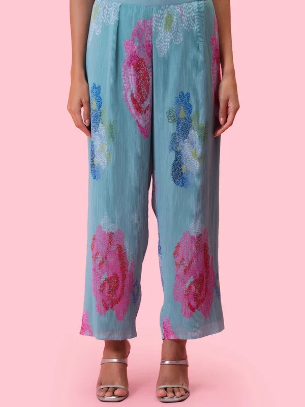 Designer Morning Blossom Petals Kurta Set