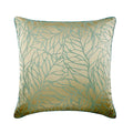 Morning Currents - Blue Jacquard Silk Decorative Euro Sham