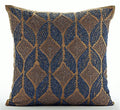 Moroccan Blue Arabian Throw Pillow Cover