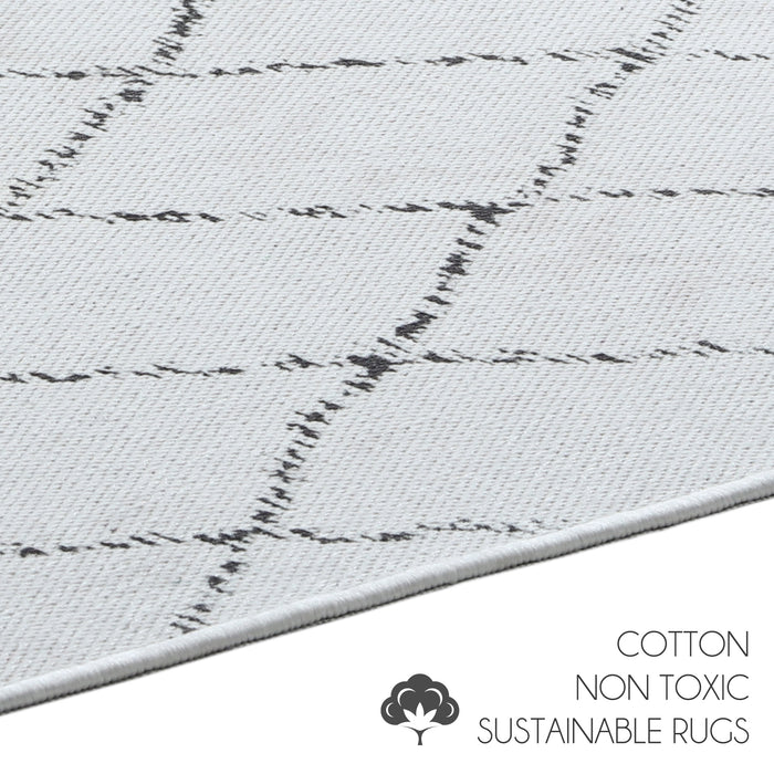 Moroccan Pattern Large Dish Drying Mat for Kitchen Counter |24 x 18 x 0.25 Inches | Ivory