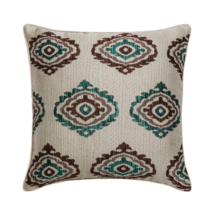 Narrative - Gray Jacquard Silk Decorative Euro Sham