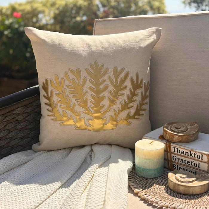 Seaweed Breeze Throw Pillow Cover