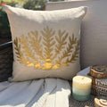 Gold Sea Weeds / 12 x 12 inch