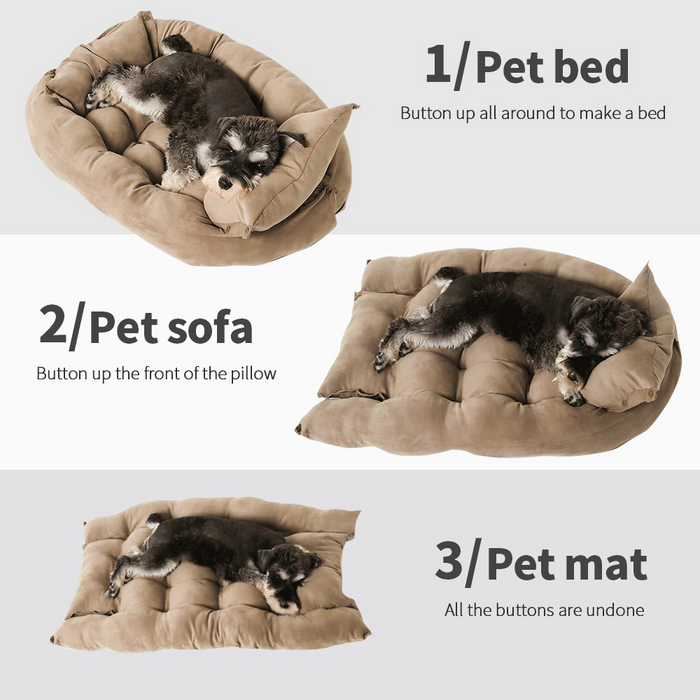 Natuzi Forest Green 3 in 1 Bed (Nest, Sofa or Mat) - Dogs and Horses