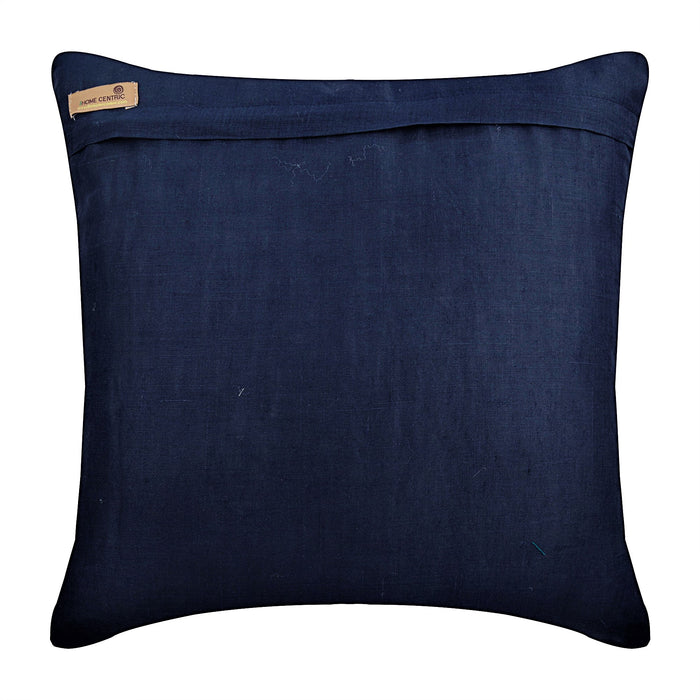 Navy Knight - Navy Blue Cotton Linen Throw Pillow Cover