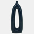 Navy Open Cut-Out Vase