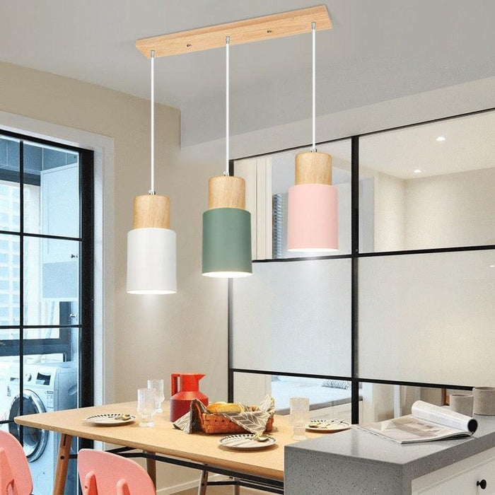 Nordic Modern Wood Pendant - cocobear