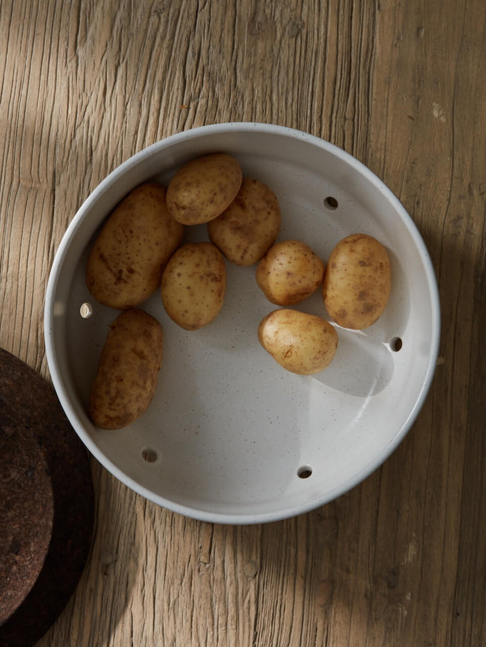 Nova White Ceramic Vegetable Storage