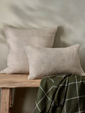 Nutmeg Pinstripe Cotton Cushion Cover