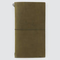 Olive Leather Travellers Notebook | Regular Size
