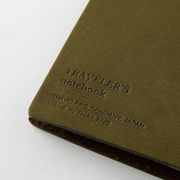 Olive Leather Travellers Notebook | Regular Size