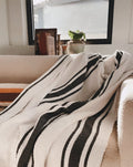 Arctic White / Black Stripe