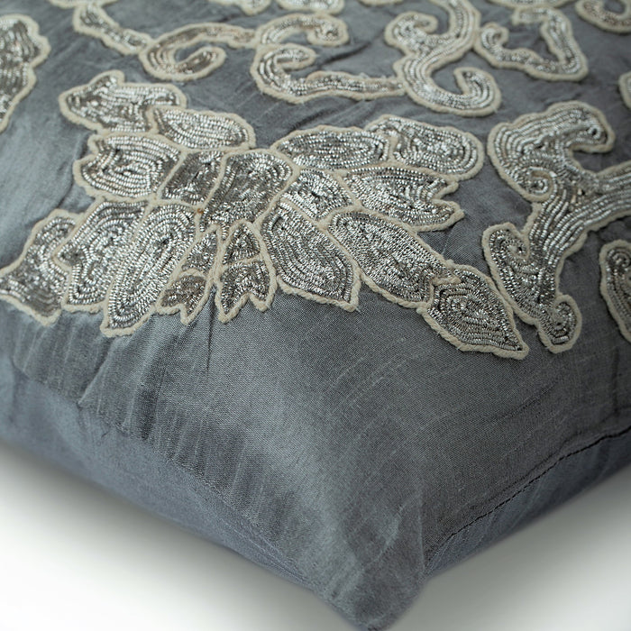 Ottomon Dome Zardozi Throw Pillow Cover