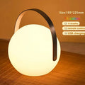 Glowing round lamp with handle, 16 colors, USB charging, remote control, cozy home decor