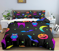 Owl, Cat, Moon Halloween Bedding