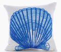 Oyster Bay - Blue Cotton Linen Decorative Euro Sham