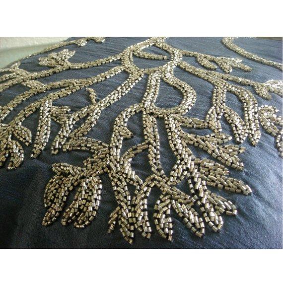 Paradise Tree Beaded Euro Sham Cover