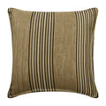 Parched Earth Beige Striped Throw Pillow Cover