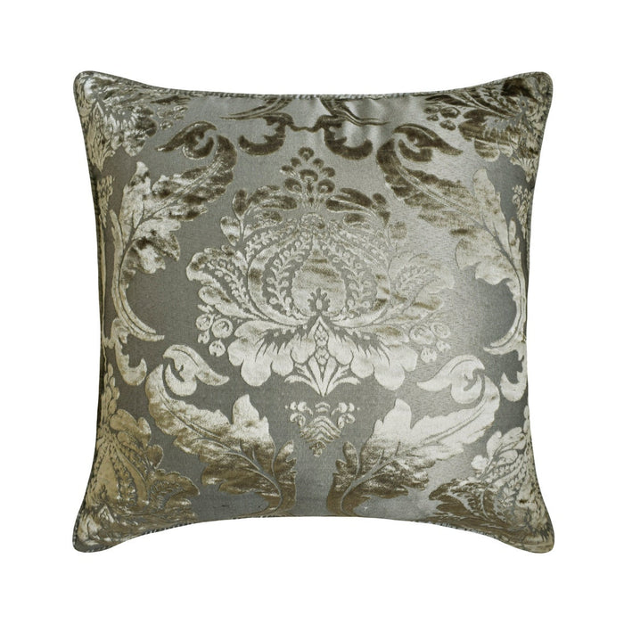 Peachy Beige - Peachy Beige Burntout Velvet Throw Pillow Cover