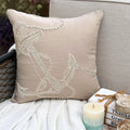 Pearl Anchor - Mocha Cotton Linen Decorative Euro Sham