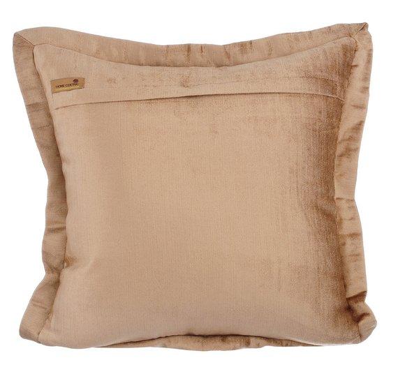 Pearl Beige Crystal Palace - Pearl Beige Velvet Decorative Euro Sham