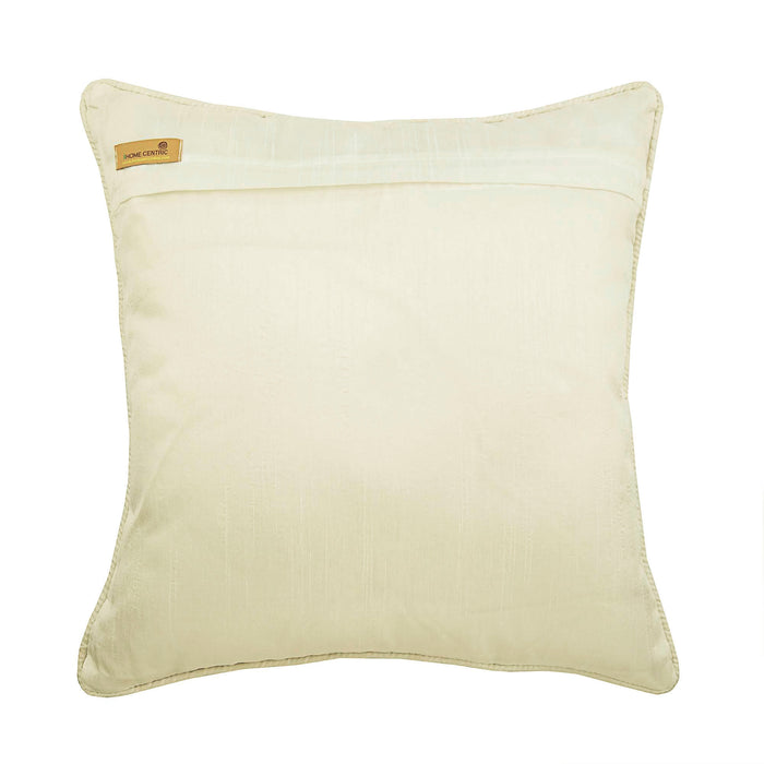 Pearl Beige Mystery - Beige Jacquard Silk Decorative Euro Sham