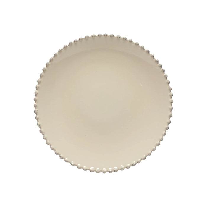 Pearl Cream Stoneware Dinner Plate