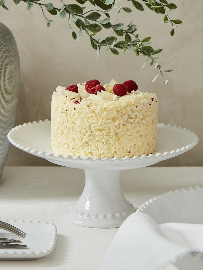 Pearl Stoneware Cake Stand
