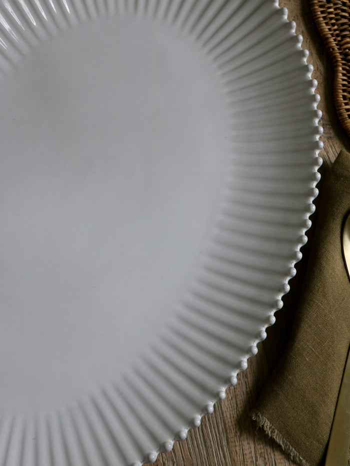 Pearl Stoneware Extra Large Oval Platter