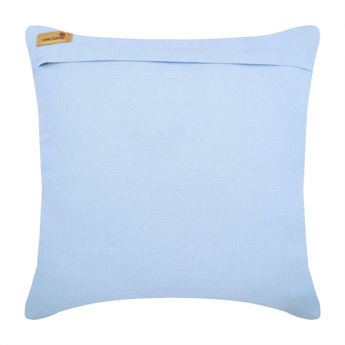 Pearly Sea Tangle - Light Blue Cotton Linen Decorative Euro Sham