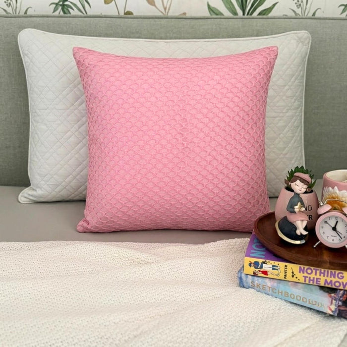 Pink Beehive - Pink Taffeta Decorative Euro Sham