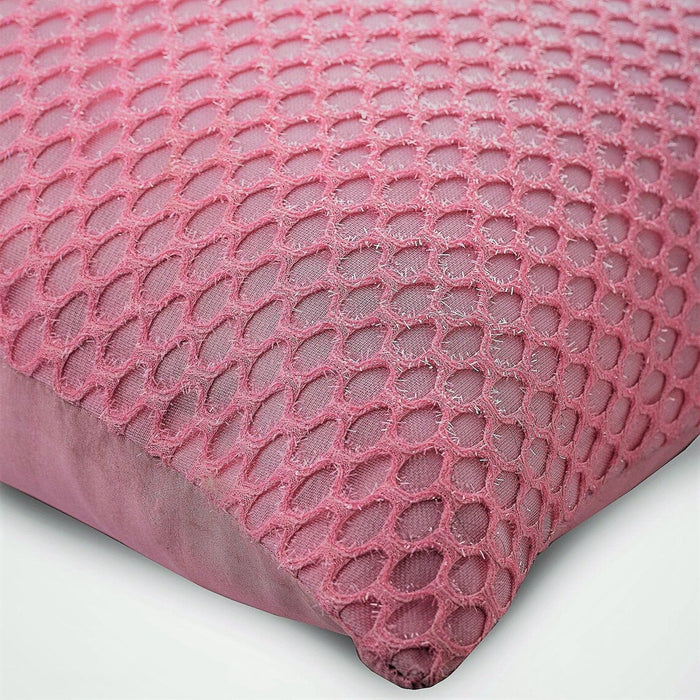 Pink Beehive - Pink Taffeta Decorative Euro Sham