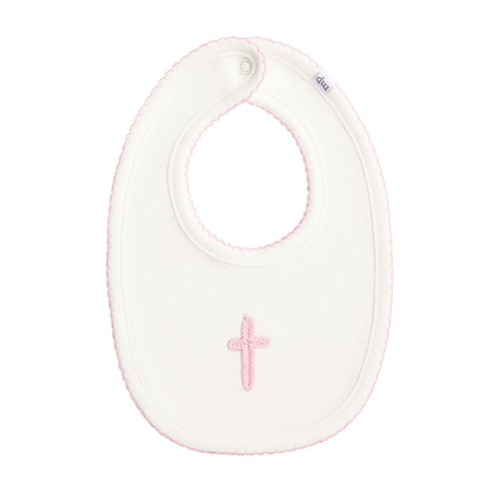 Pink Crochet Cross Bib #10280229P