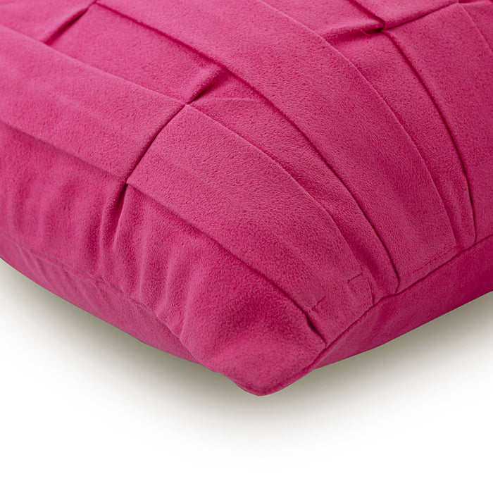 Pink Love Tune - Fuchsia Pink Faux Suede Decorative Euro Sham