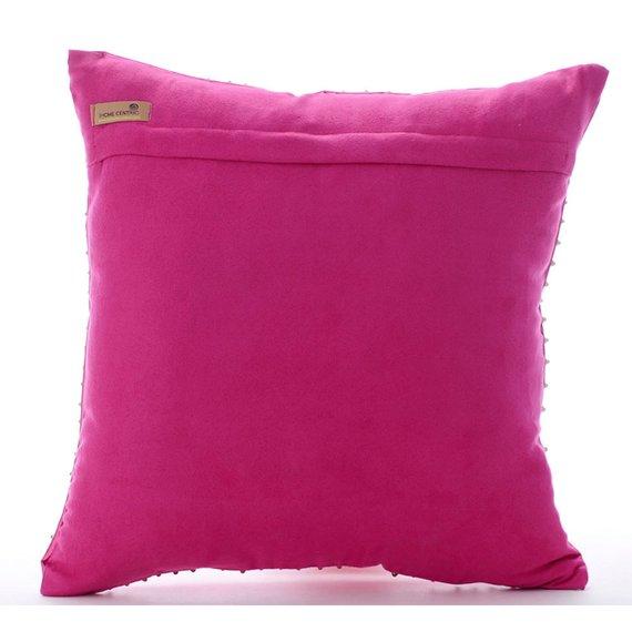 Pink Panther - Hot Pink Faux Leather Decorative Euro Sham