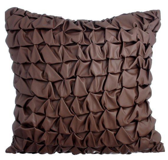 Pink Panther - Hot Pink Faux Leather Decorative Euro Sham