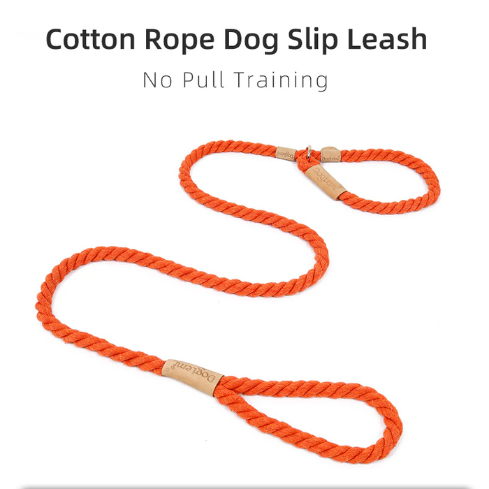 Pink Rope Slip Leash & Collar - Dogs and Horses