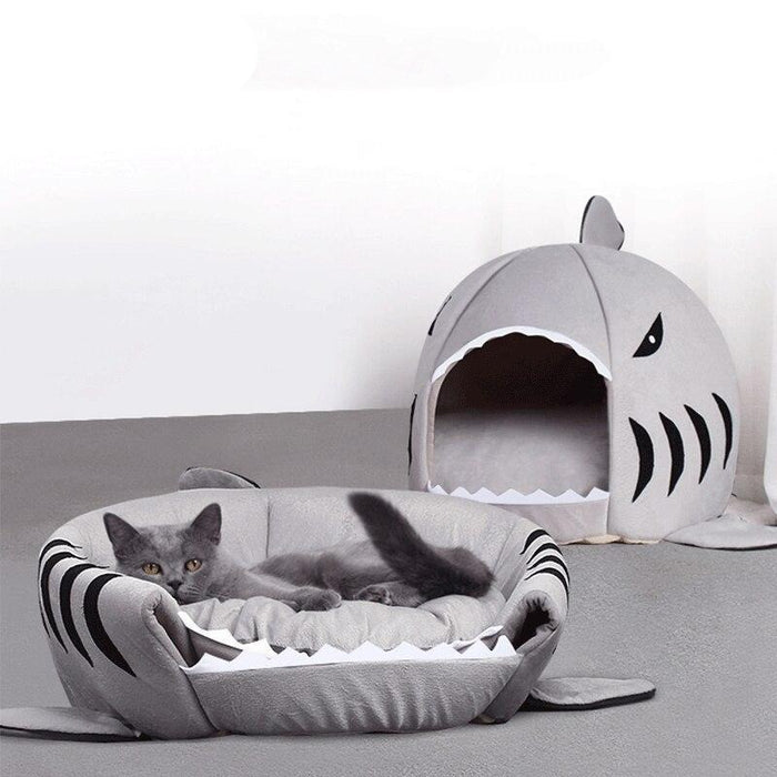 Pink Shark Cave Bed - Dogs and Horses