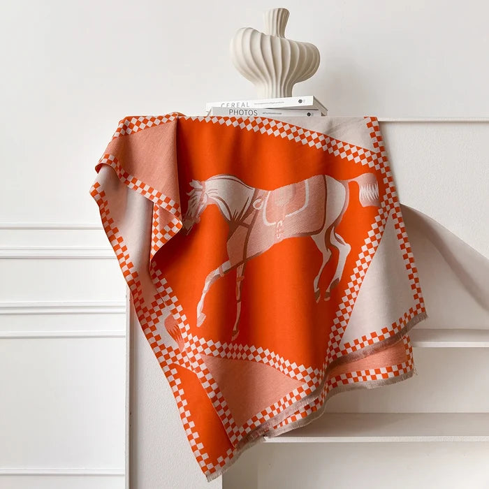 Piona Pashmina Scarf Orange