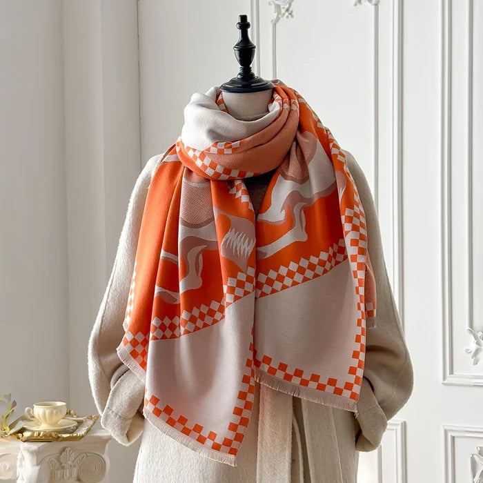 Piona Pashmina Scarf Orange