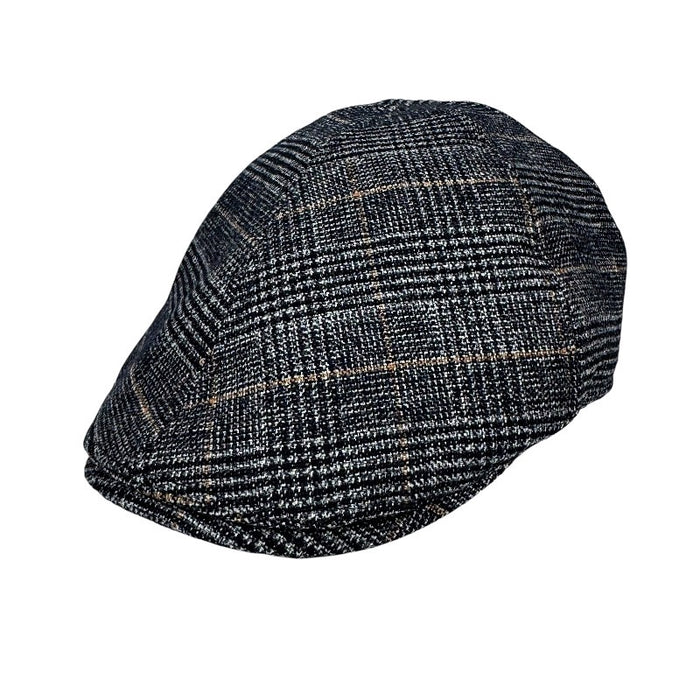 Plaid Ivy Cap | Black | Medium