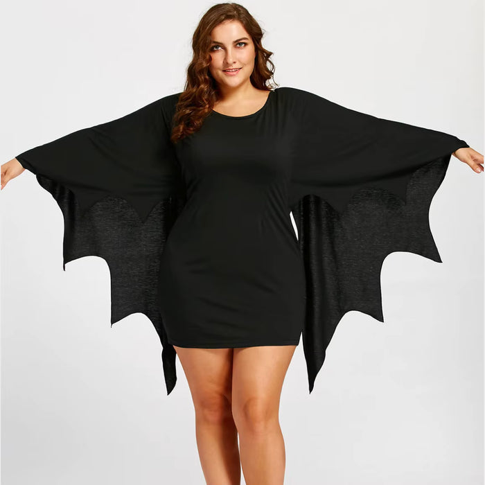 Plus Size Halloween Bat Costume Dress
