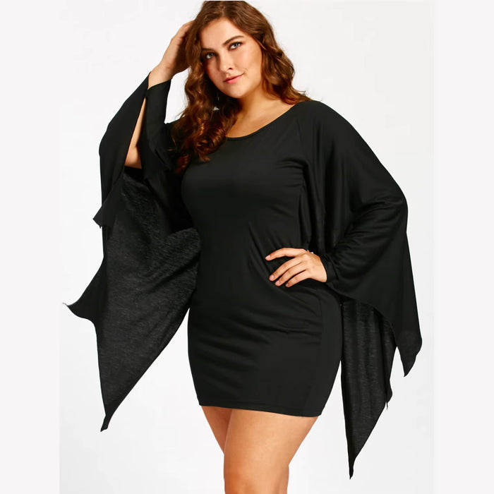 Plus Size Halloween Bat Costume Dress