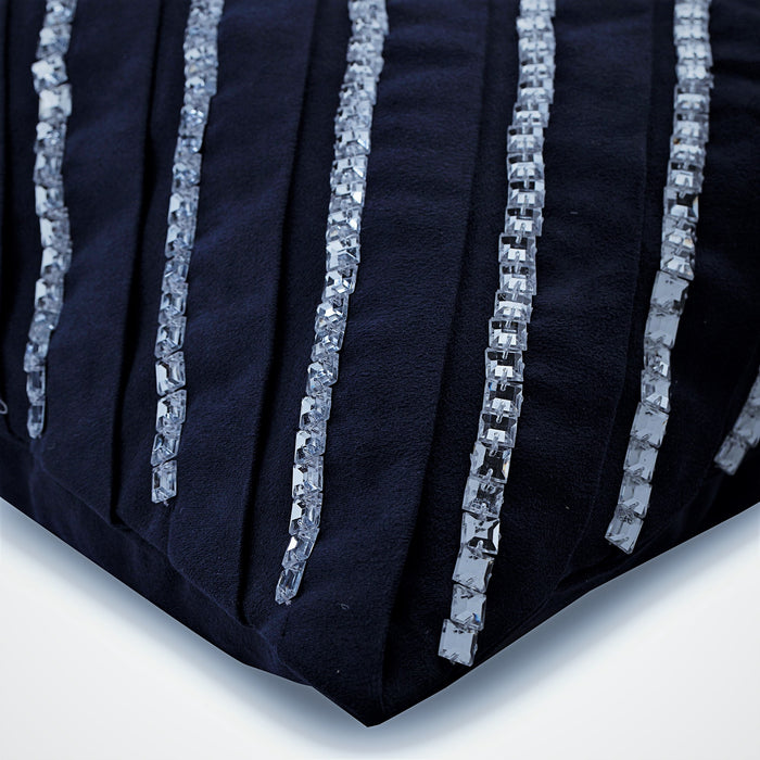 Popeye The Sailor - Navy Blue Faux Suede Throw Pillow Cover