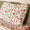 PRE-ORDER: King Muslin Cotton Pillow Shams (Set of 2) - Strawberry Fields