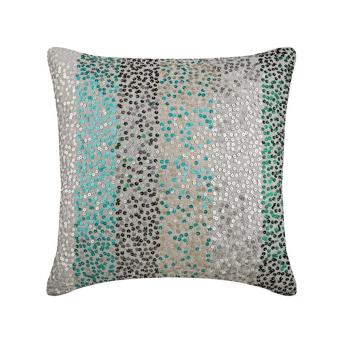 Grey & Green / 14 x 14 inch