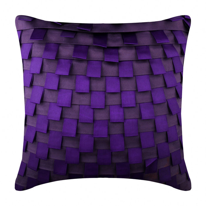 Purple Harmony - Purple Faux Suede Decorative Euro Sham