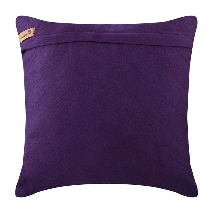 Purple Influence - Purple Faux Suede Decorative Euro Sham