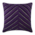 Purple Influence - Purple Faux Suede Decorative Euro Sham