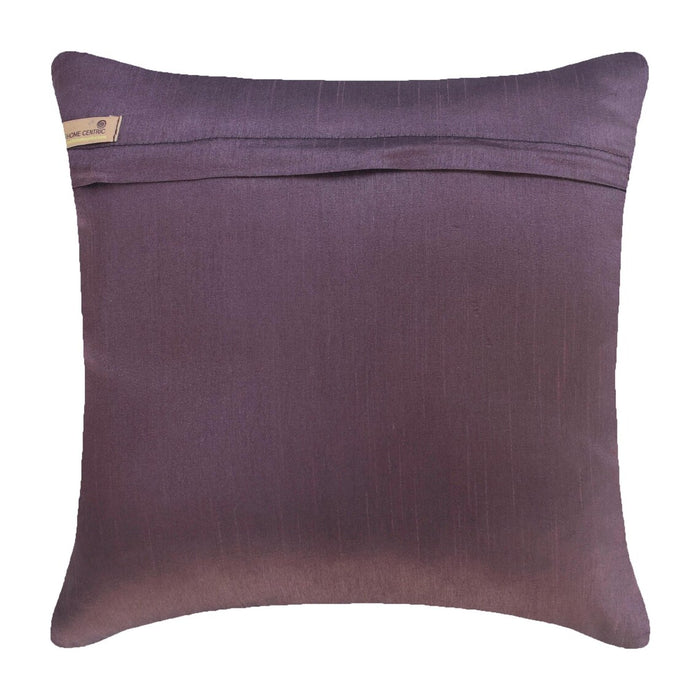 Purple Lava - Purple Faux Leather Decorative Euro Sham